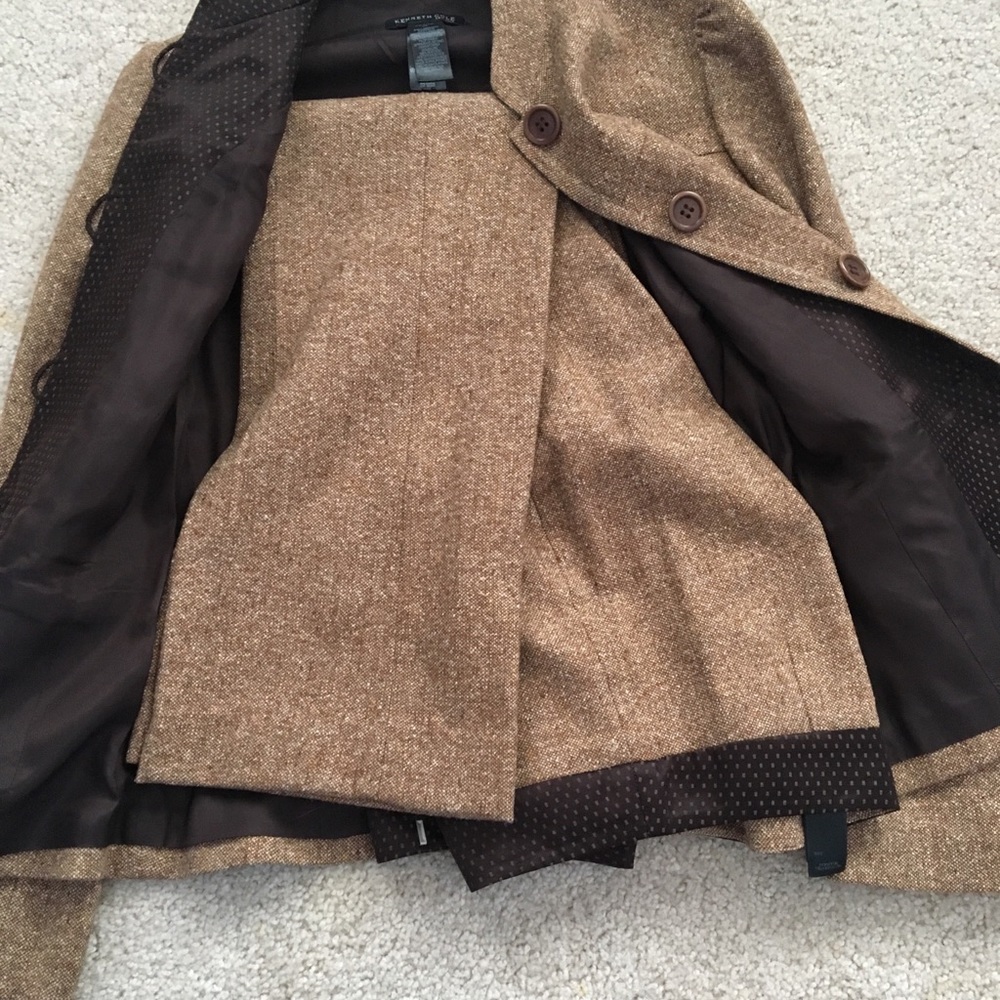 Great condition tan Kenneth Cole 2 piece pant suit